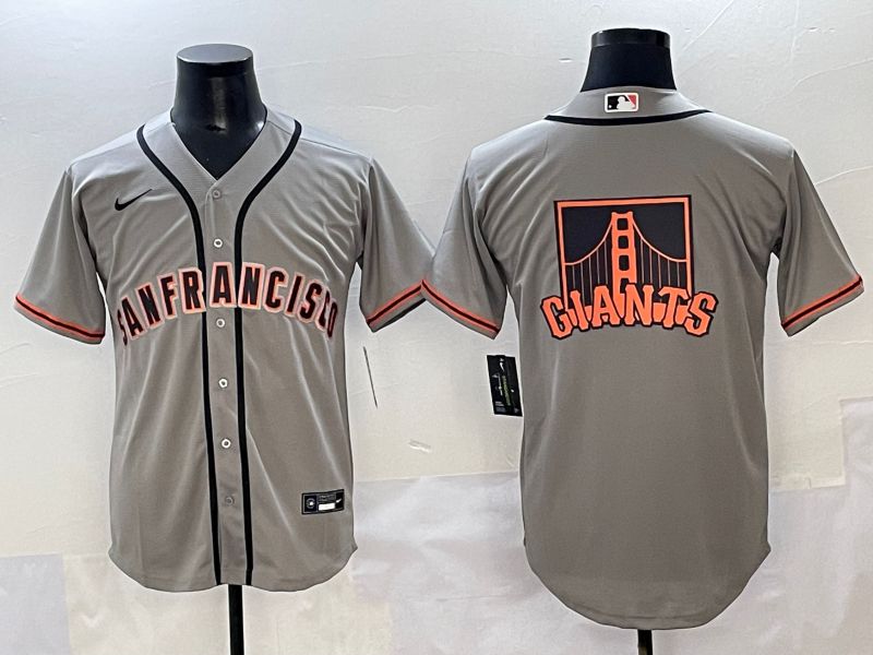 Men 2025 San Francisco Giants Blank Grey Game Nike MLB Jersey style 5->san francisco giants->MLB Jersey
